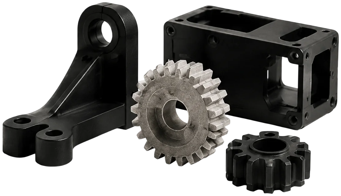 Technische 3D-Druckteile, Geh&auml;use und Zahnr&auml;der f&uuml;r Unternehmen