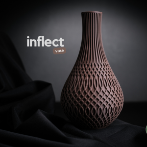 Inflect Vase – Moderne Designvase mit fließender Geometrie