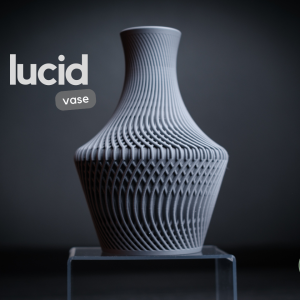 Lucid Vase – Moderne Designvase mit klarer, harmonischer Struktur