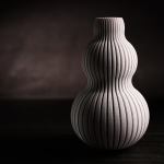 Nimbus Vase – Elegante Designvase mit weicher, fließender Struktur