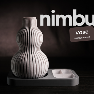 Nimbus Vase – Elegante Designvase mit weicher, fließender Struktur